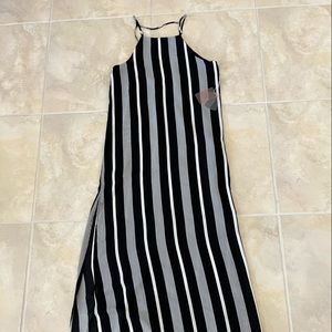Brand new! Forever 21 black striped maxi dress